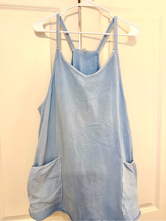 Free People Dresses & Skirts - Free People Movement Light Blue Romper Dress